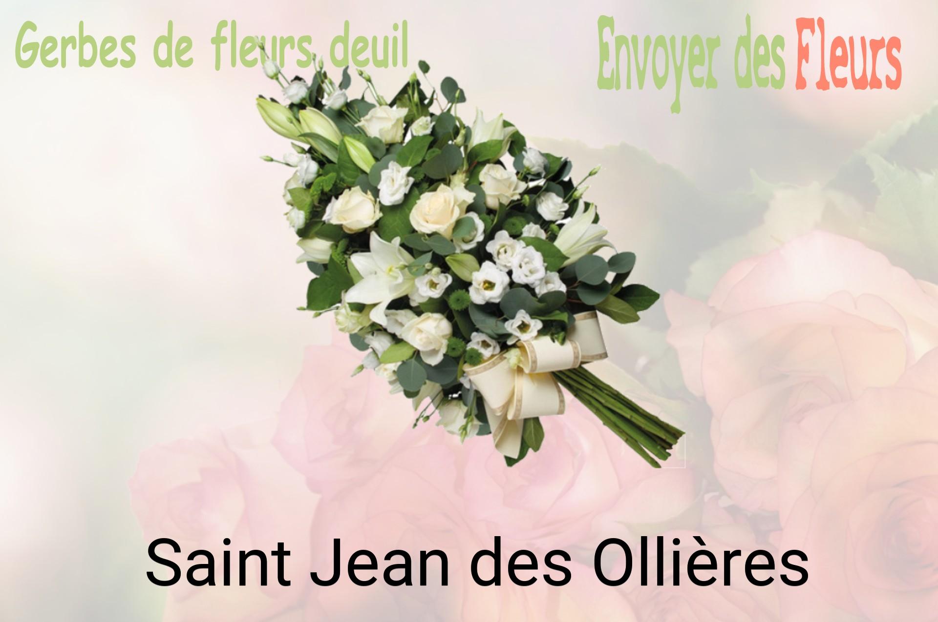 Gerbe de fleurs de deuil livrée à Saint-Jean-des-Ollières